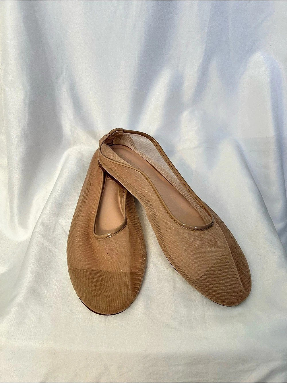 Steve Madden Mesh Ballet Flats Nude US 8